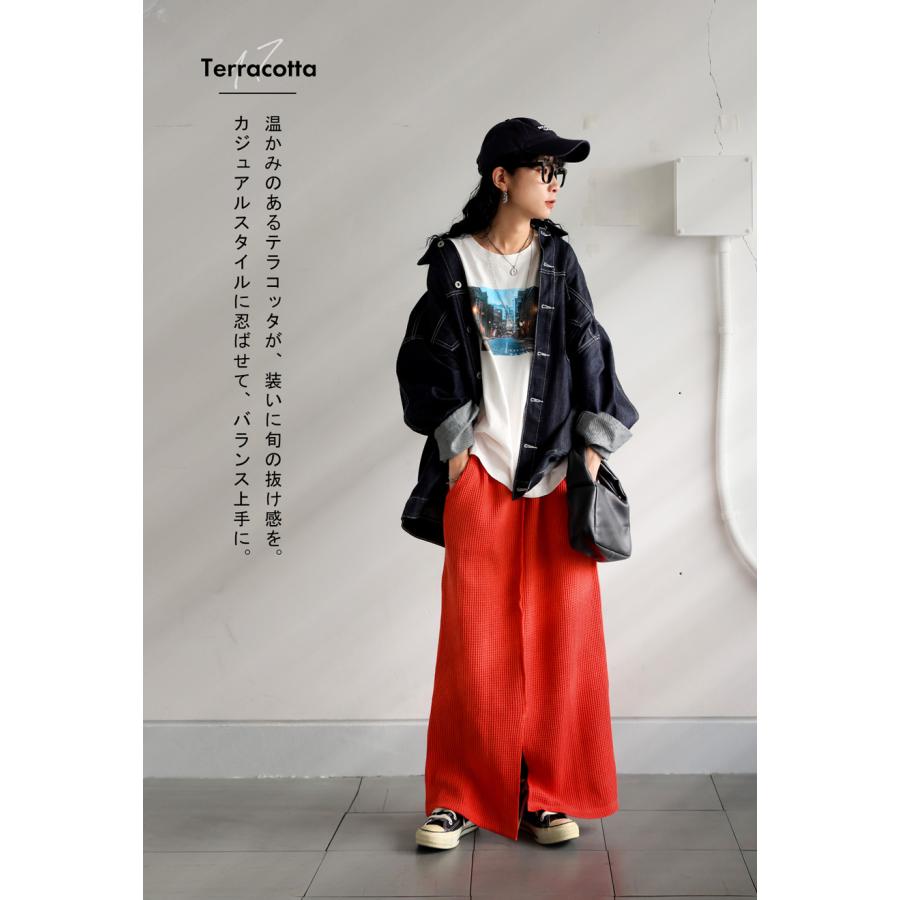 antiqua 鬼ワッフル ロングスカート レディース スカート・メール便