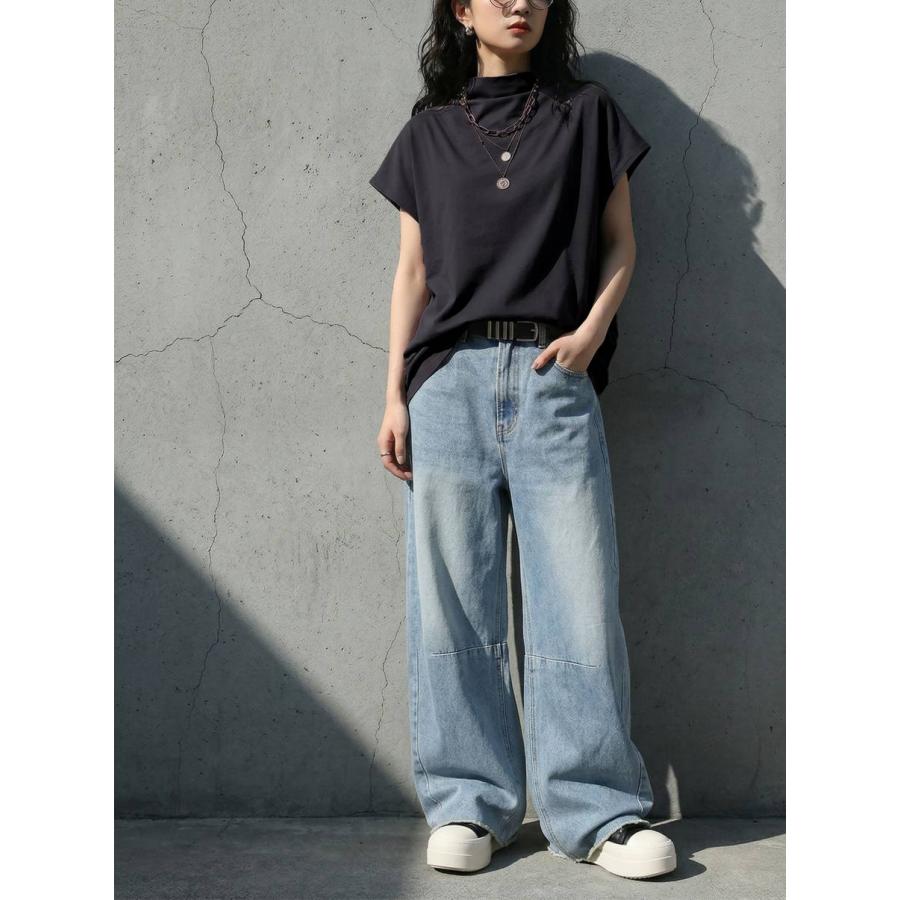 Tシャツ レディース 綿100% 半袖 無地 撥水 汗染み防止 ・再入荷 50ptメール便可 | antiqua | 07