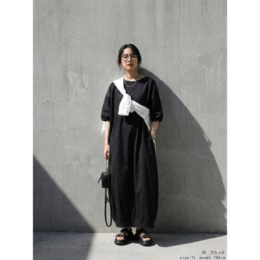 antiqua（アンティカ） ワンピース レディース 半袖 ロング 汗染み防止