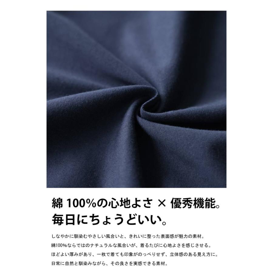Tシャツ レディース 半袖 トップス 綿100 汗ジミ防止 ・再入荷 50ptメール便可 | antiqua | 17