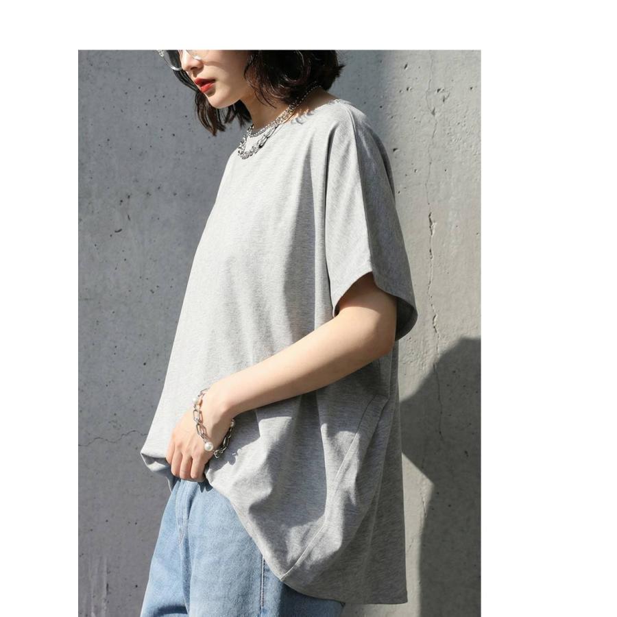 Tシャツ レディース 半袖 トップス 綿100 汗ジミ防止 ・再入荷 50ptメール便可 | antiqua | 18