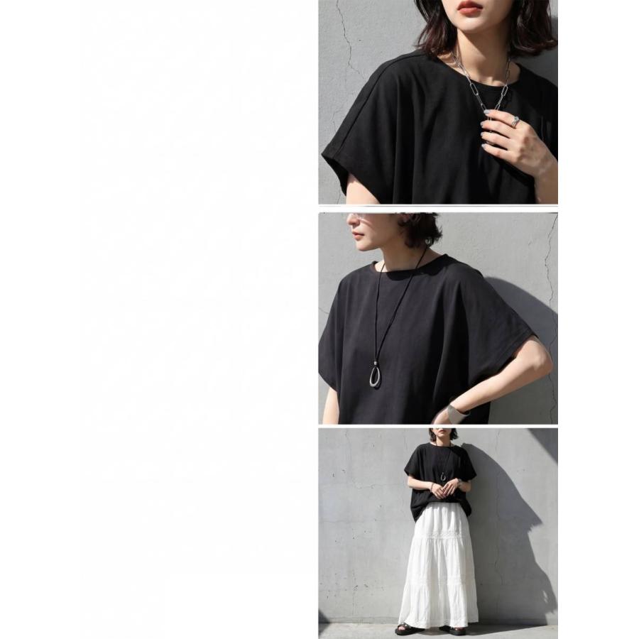 Tシャツ レディース 半袖 トップス 綿100 汗ジミ防止 ・再入荷 50ptメール便可 | antiqua | 24