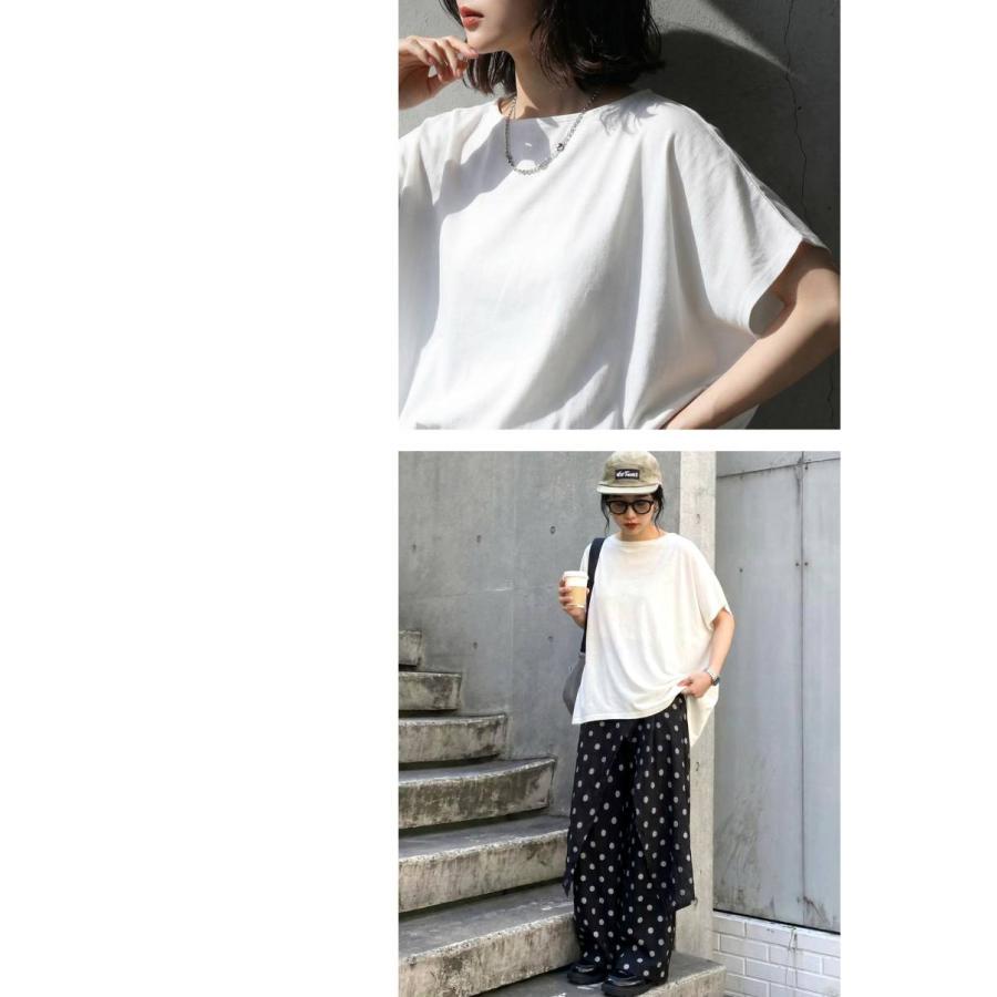 Tシャツ レディース 半袖 トップス 綿100 汗ジミ防止 ・再入荷 50ptメール便可 | antiqua | 26