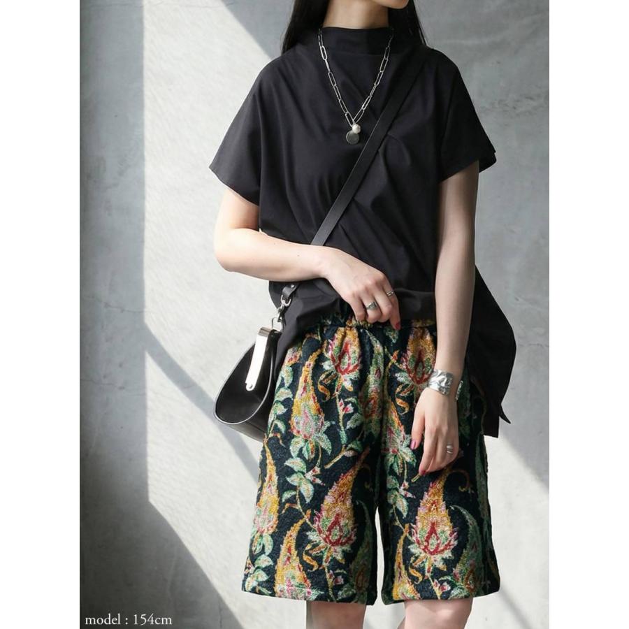 antiqua（アンティカ） ショートパンツ レディース ハーフ丈 花柄
