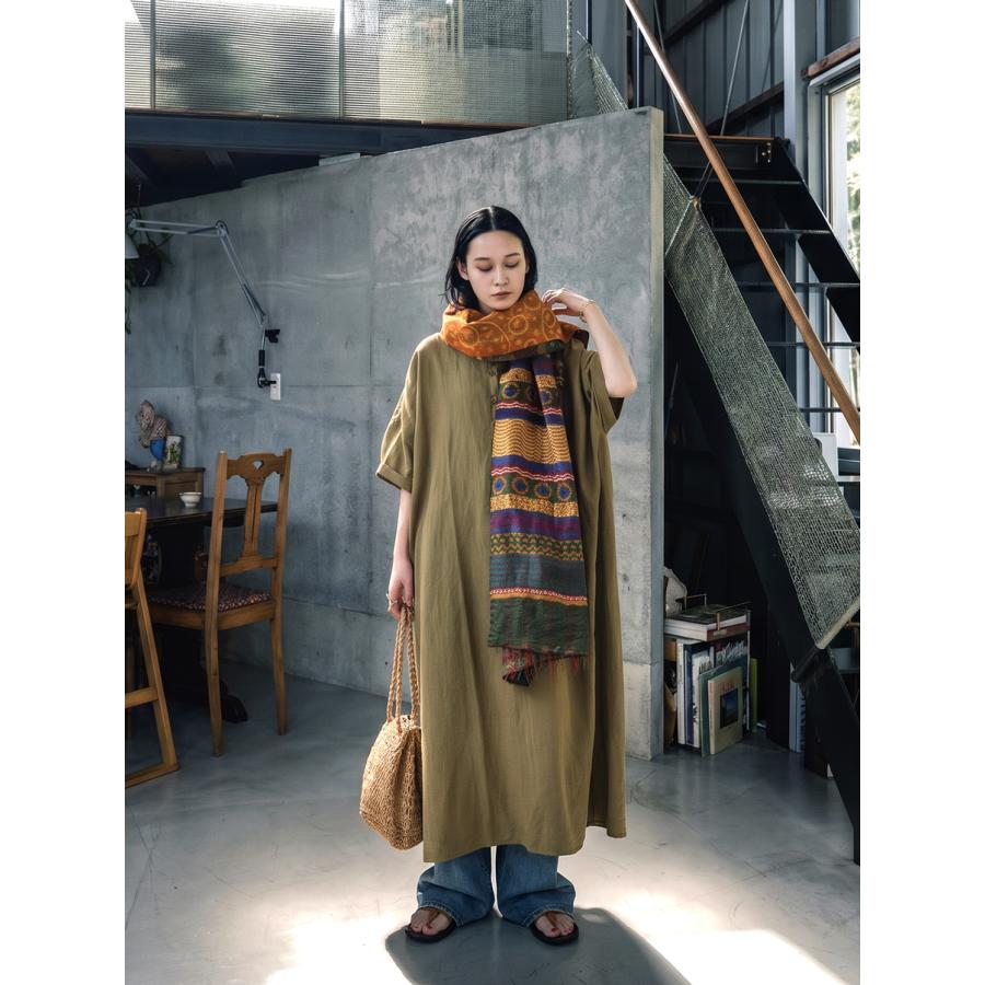 antiqua（アンティカ） シンプル服を格上げ。ストール レディース 大判 