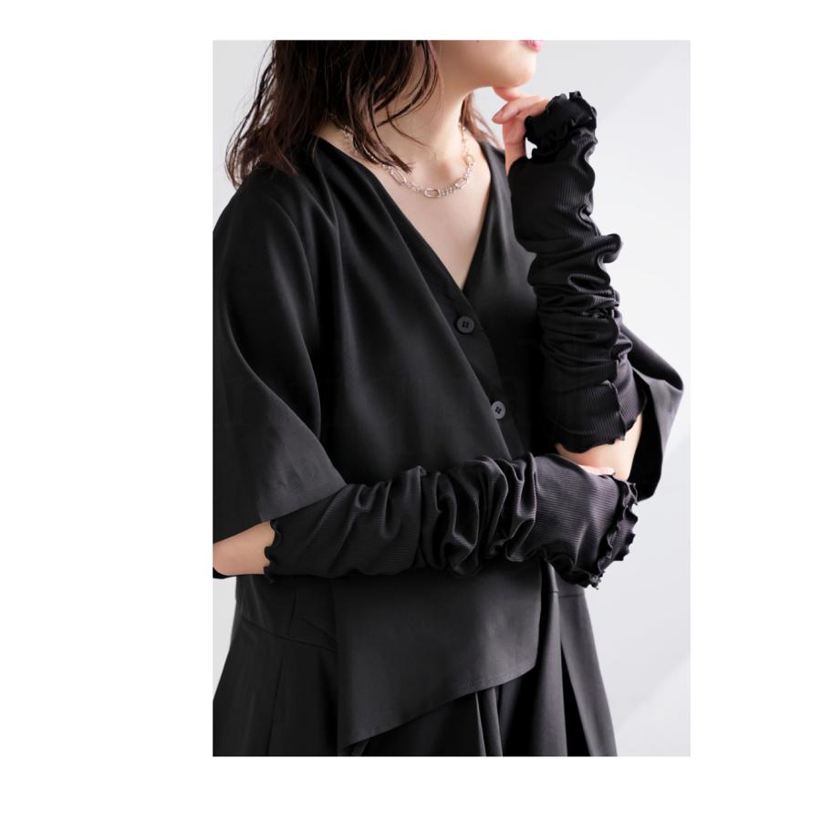 antiqua（アンティカ） 接触冷感 UVカットアームカバー レディース