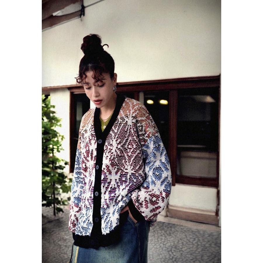 antiqua（アンティカ） Vネックカーディガン カーディガン レディース