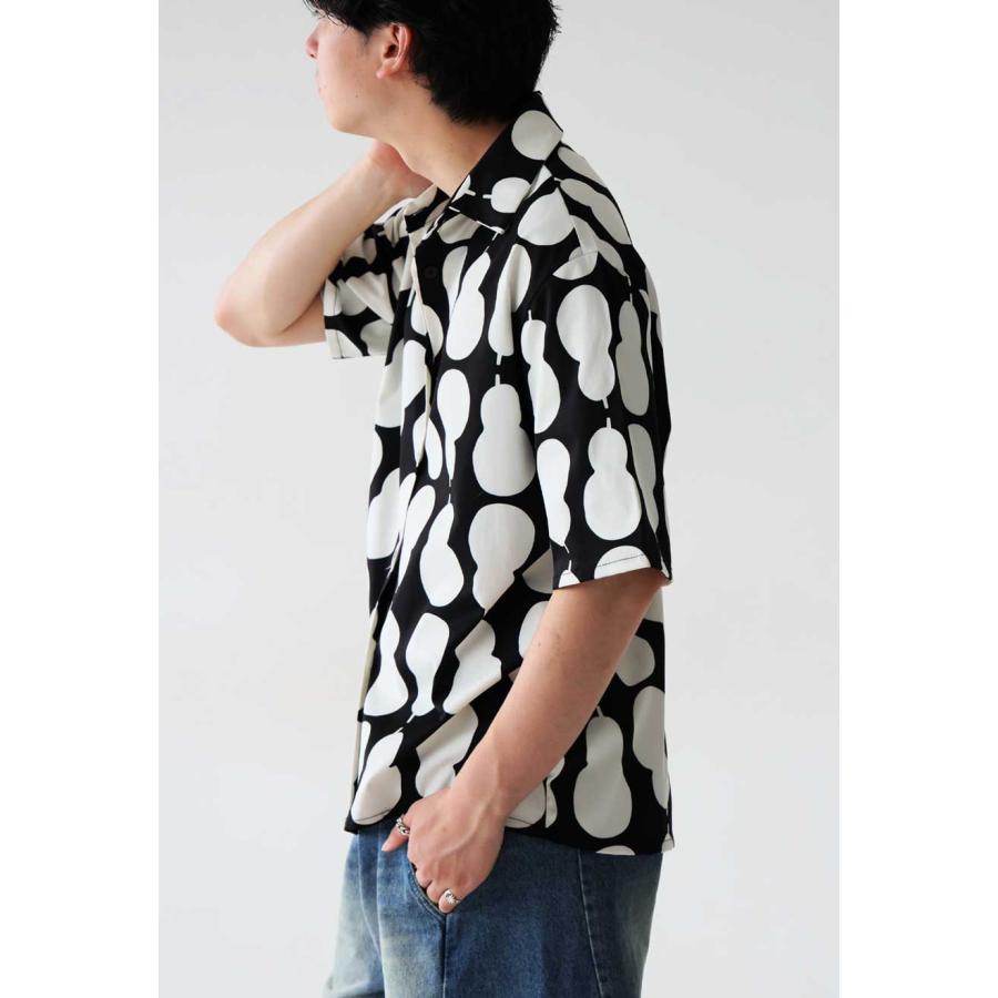 ひょうたん柄 シャツ レディース トップス 半袖 送料無料・500ptメール便可 | antiqua | 13