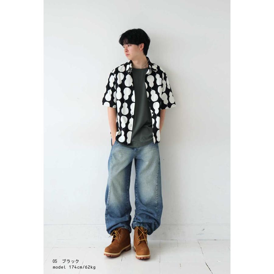 ひょうたん柄 シャツ レディース トップス 半袖 送料無料・500ptメール便可 | antiqua | 14