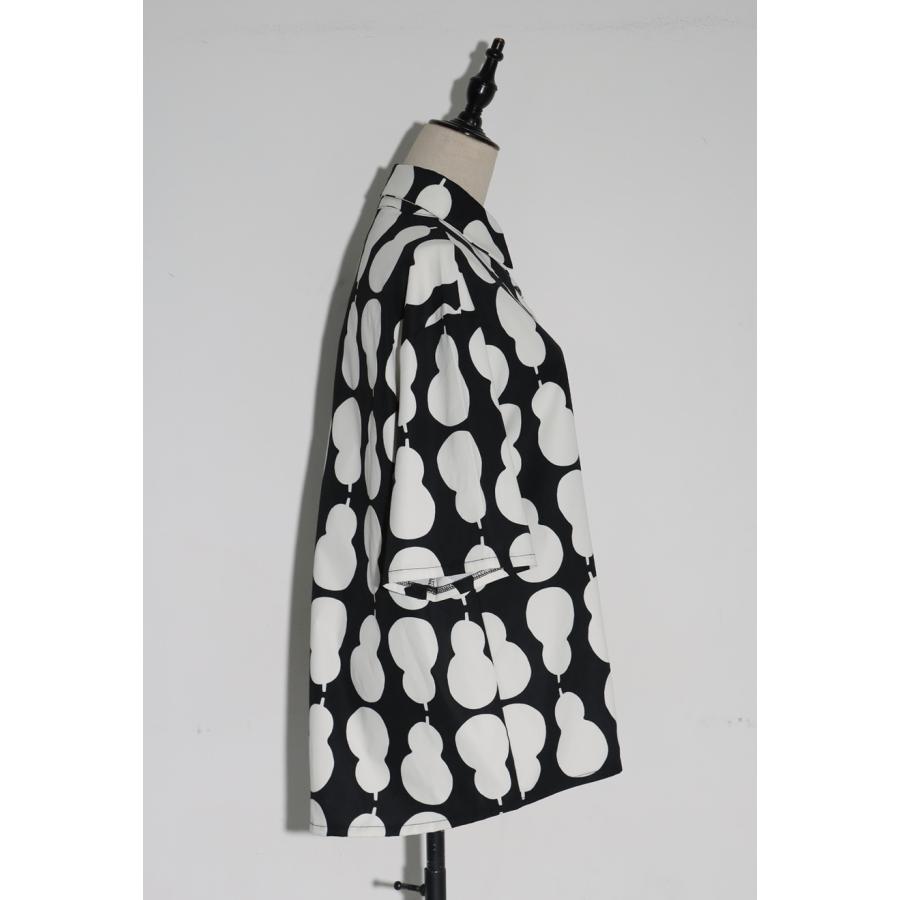 ひょうたん柄 シャツ レディース トップス 半袖 送料無料・500ptメール便可 | antiqua | 20