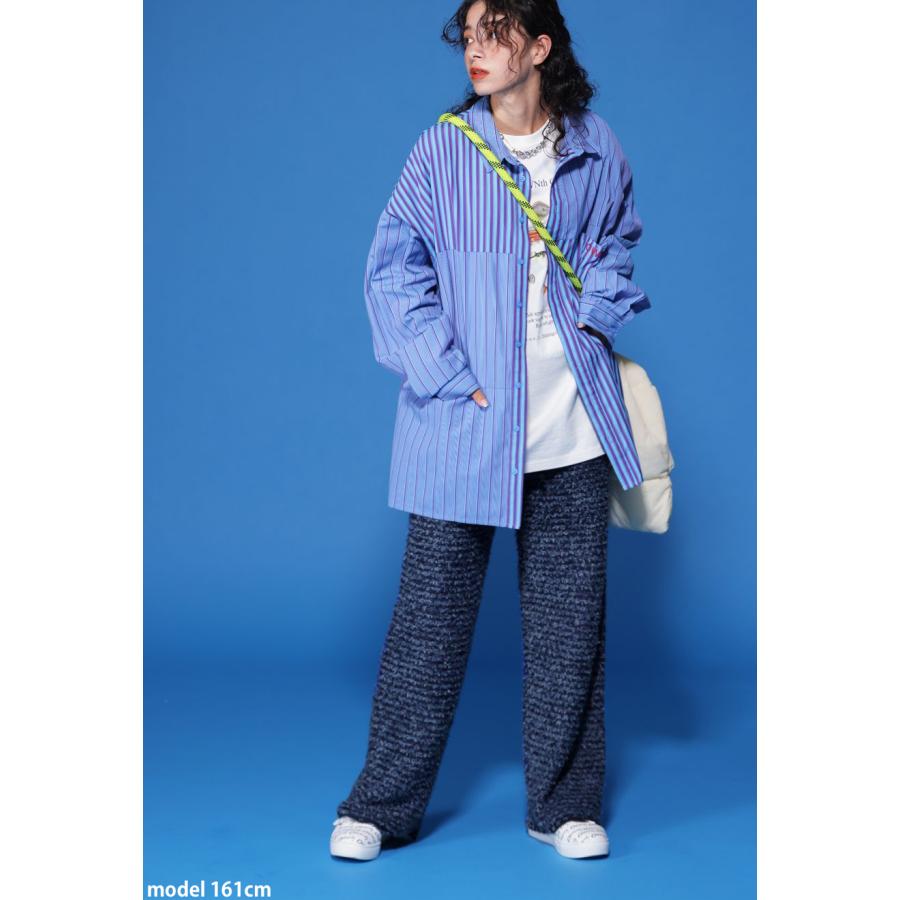 テープヤーンニットパンツ レディース パンツ ロング 送料無料・メール便不可_5