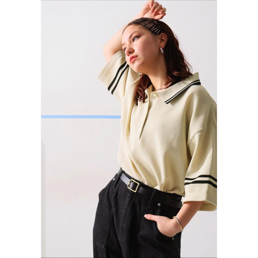 antiqua（アンティカ） メッシュポロシャツ レディース トップス 半袖