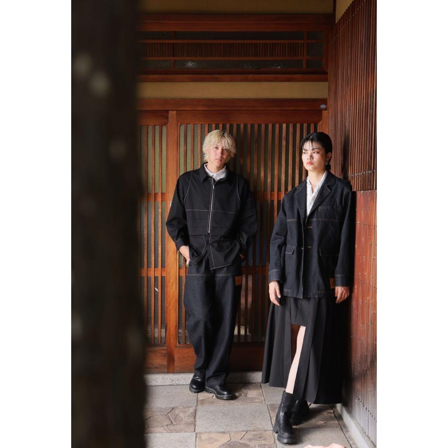 タグ付き 極美品 男女兼用 デニム テーラードジャケット antiqua デニム テーラードジャケット ユニセックス 長袖 送料