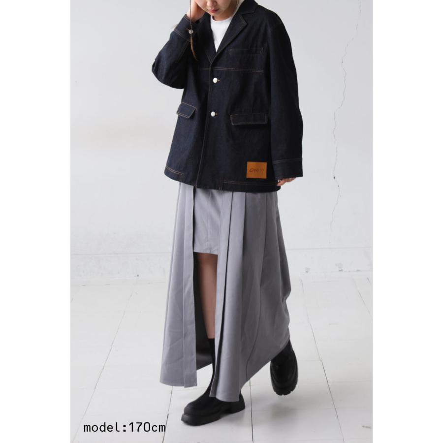 タグ付き 極美品 男女兼用 デニム テーラードジャケット antiqua デニム テーラードジャケット ユニセックス 長袖 送料