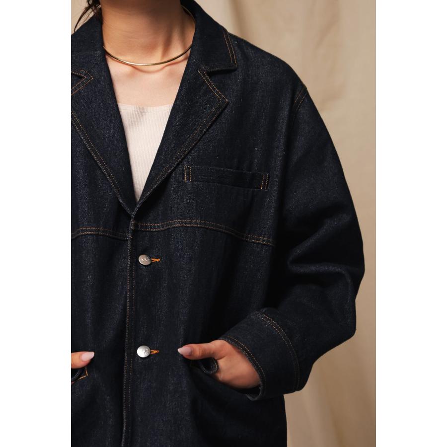 antiqua デニム テーラードジャケット ユニセックス 長袖 送料