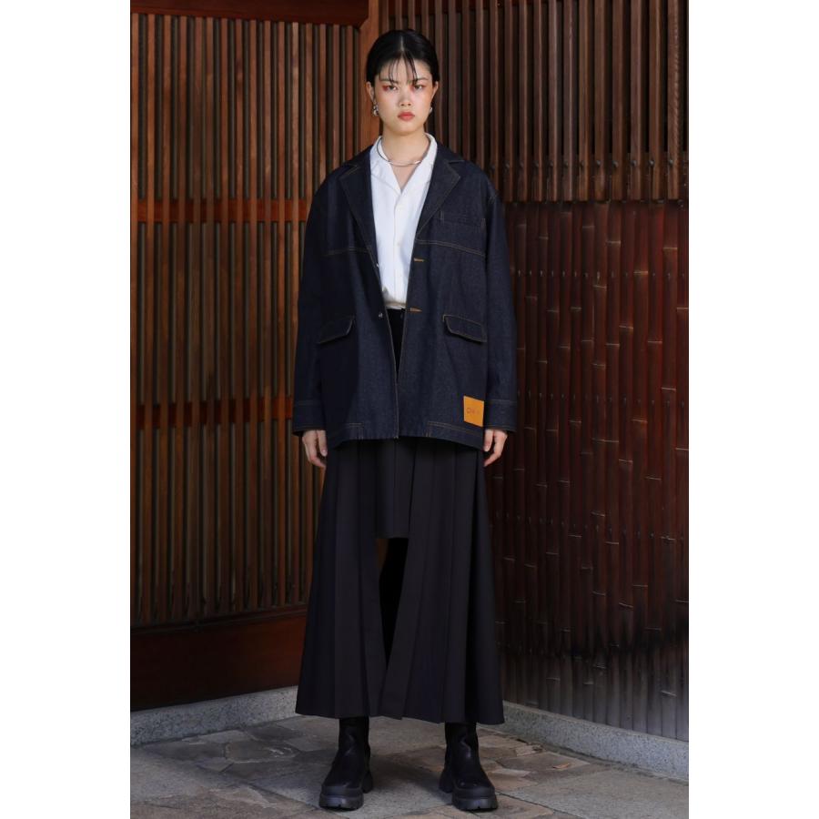 antiqua（アンティカ） レイヤード風 プリーツスカート レディース