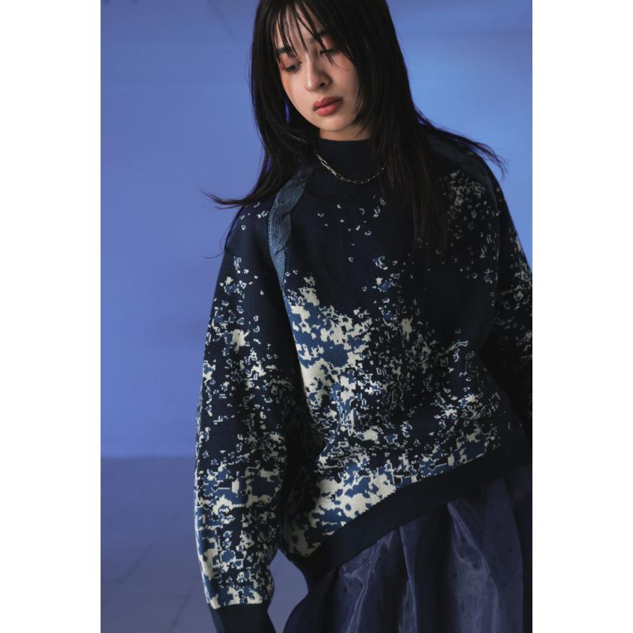 antiqua☆ドット柄ニット antiqua（アンティカ） ドット柄 グラデーションニット レディース