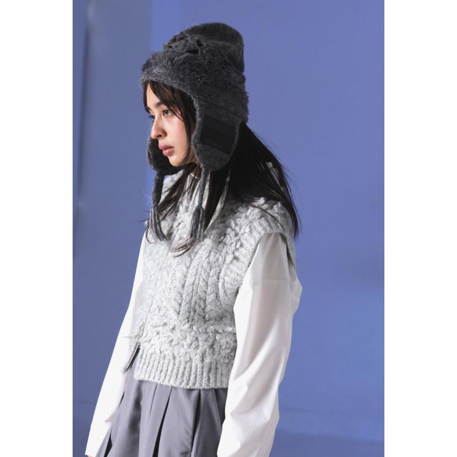 antiqua パッチ付きニットキャップ ユニセックス 帽子 キャップ