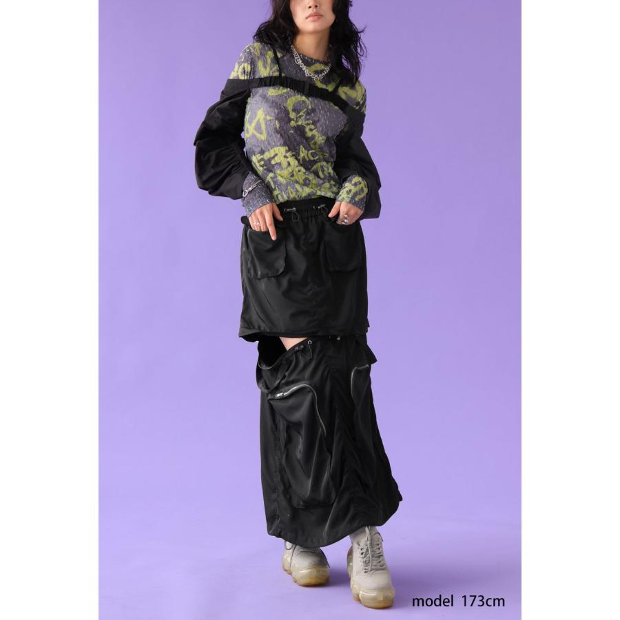 antiqua（アンティカ） 3WAY ミリタリースカート レディース Aライン