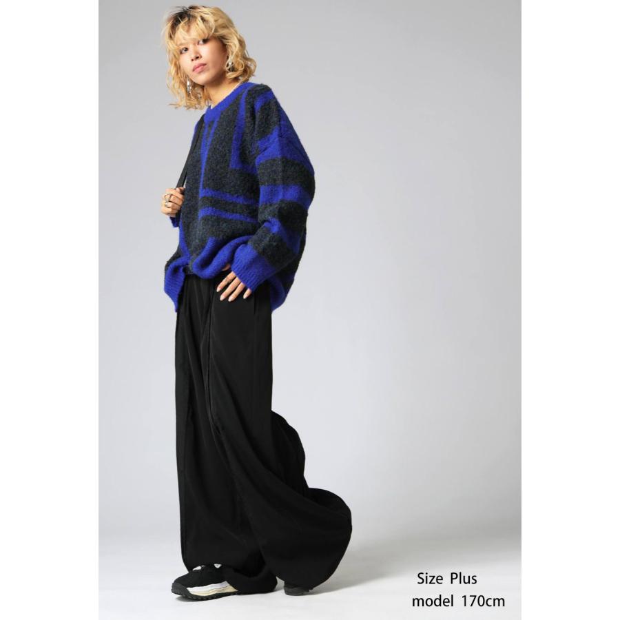 antiqua（アンティカ） 切替デザイン スラックスパンツ レディース