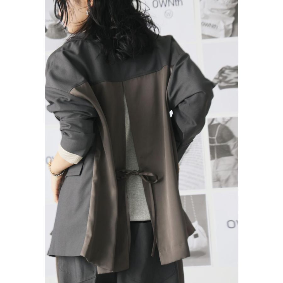 antiqua（アンティカ） バックデザイン 切替ジャケット レディース