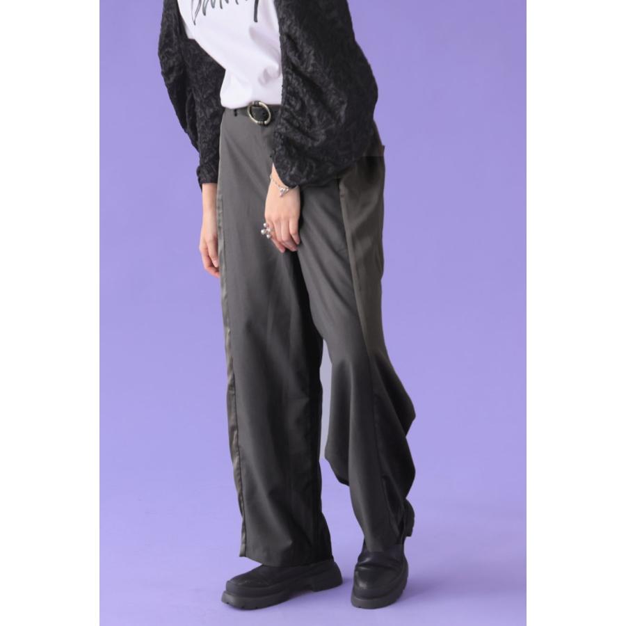 antiqua（アンティカ） ライン切替 ワイドパンツ レディース ボトムス