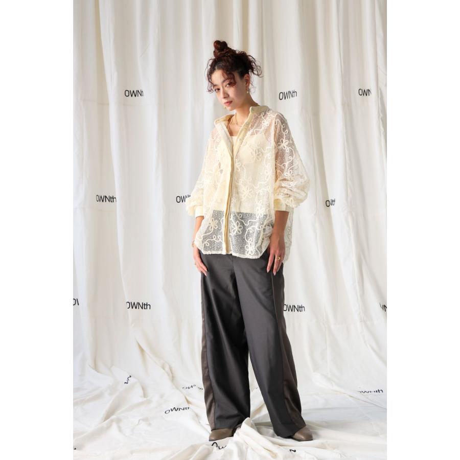 antiqua（アンティカ） 花柄 レースシャツ レディース トップス 長袖