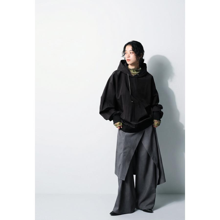 アメリカンラグシー　フーディーシアーコート　ライトコート　ロングパーカー　美品 antiqua（アンティカ） シアー フーディー トップス レディース 長袖