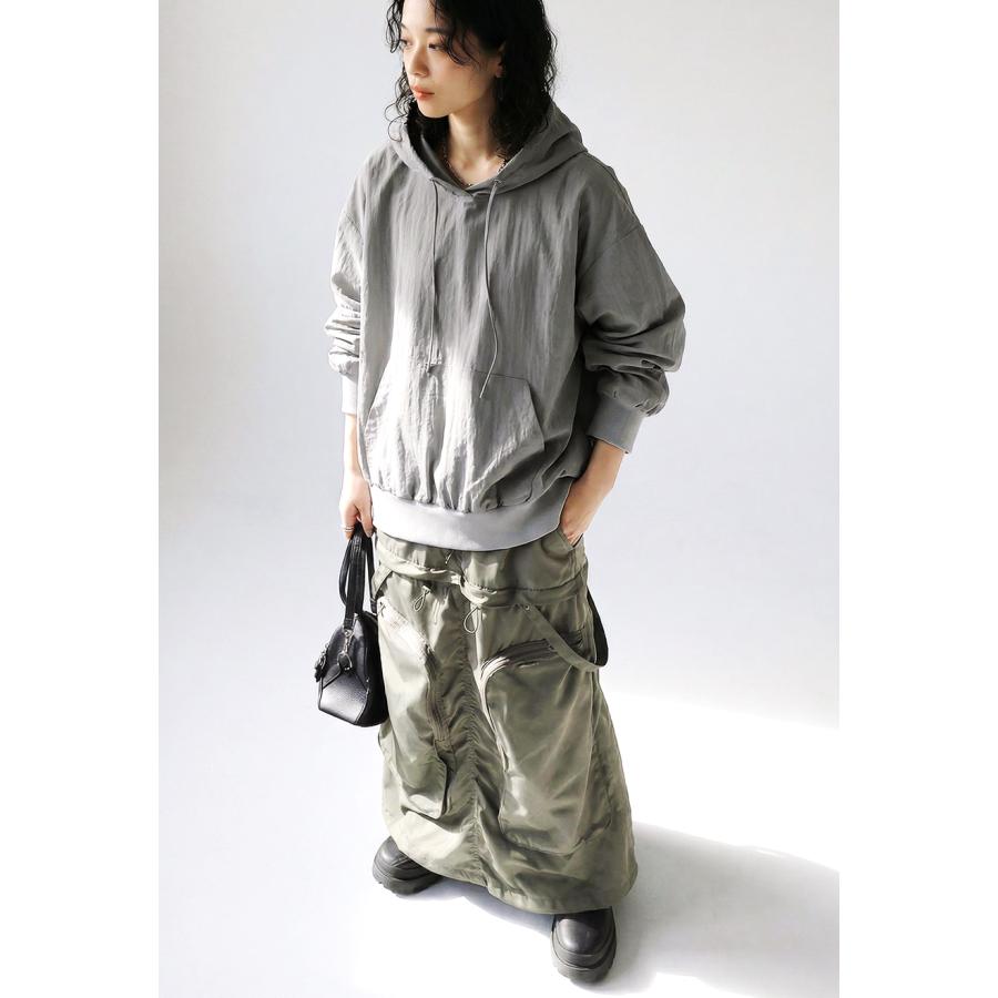 antiqua（アンティカ） シアー フーディー トップス レディース 長袖