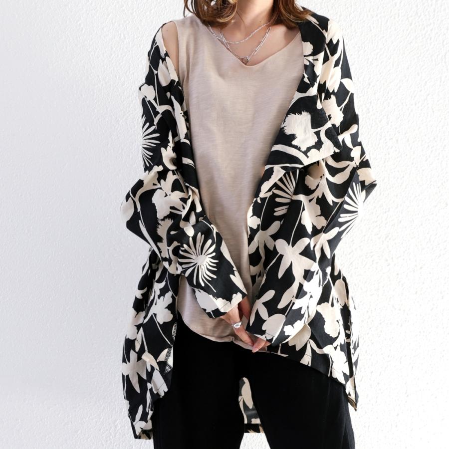 アウター ジャケット 長袖 花柄 ボタニカル柄 ノーカラー ボタニカル柄ジャケット 送料無料 3月15日0時 再再販 メール便不可 母の日 Pa Antiqua 通販 Yahoo ショッピング