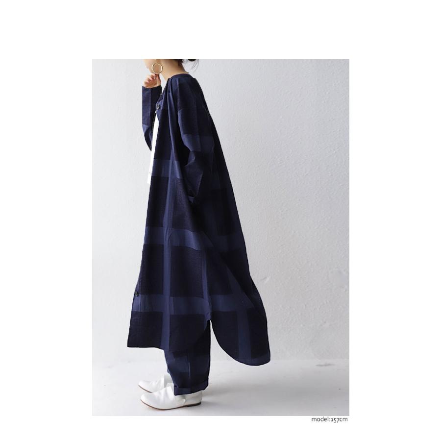 アウター ワンピース ロングシャツ 長袖 レディース ノーカラーデザインコート 送料無料 3月日0時 再再販 メール便不可 母の日 Pa Antiqua 通販 Yahoo ショッピング