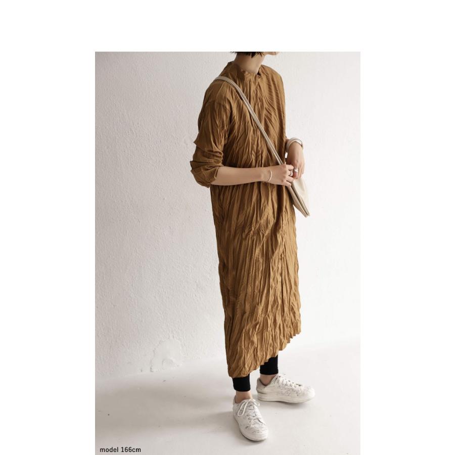 ワンピース レディース 長袖 ロング マキシ丈 ロングワンピ シワ加工ワンピ メール便不可 Pa 027 Antiqua 通販 Yahoo ショッピング