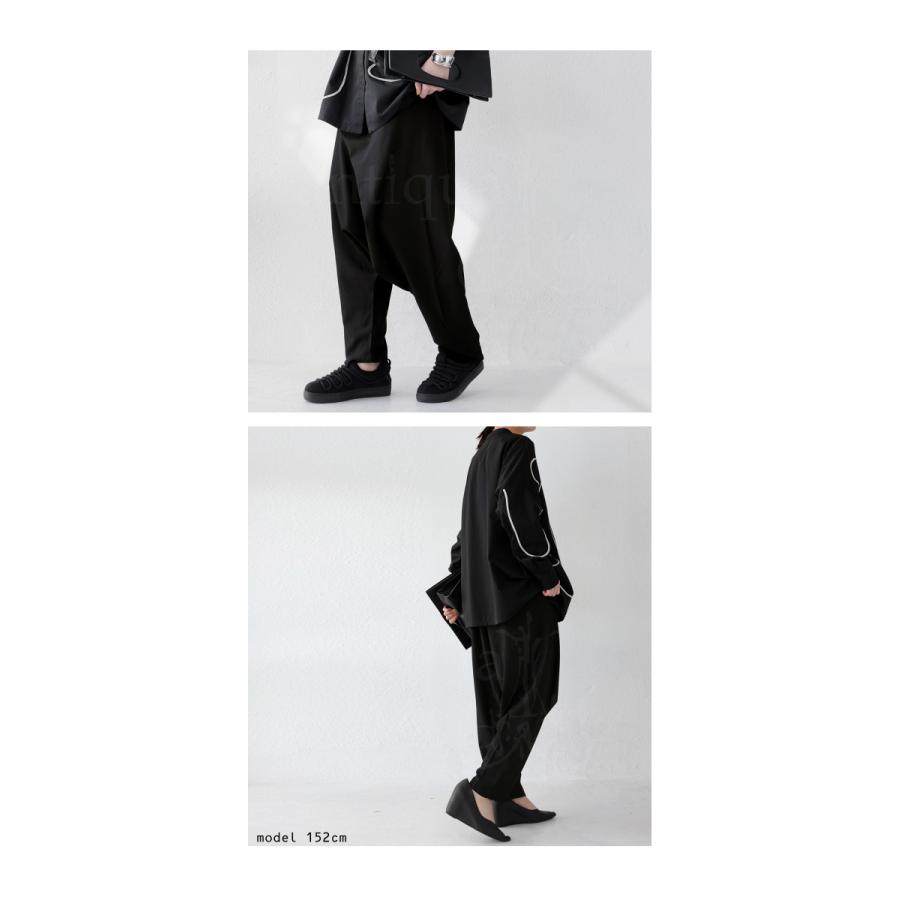 antiqua 変形サルエルパンツ パンツ レディース ボトムス 送料 antiqua 変形サルエルパンツ パンツ レディース ボトムス 送料