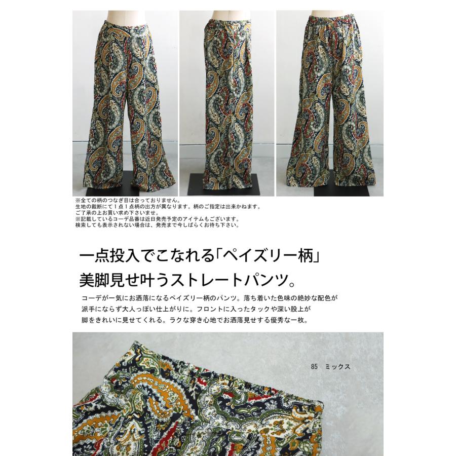 antiqua ペイズリー柄パンツ パンツ レディース ボトムス 送料 antiqua ペイズリー柄パンツ パンツ レディース ボトムス 送料