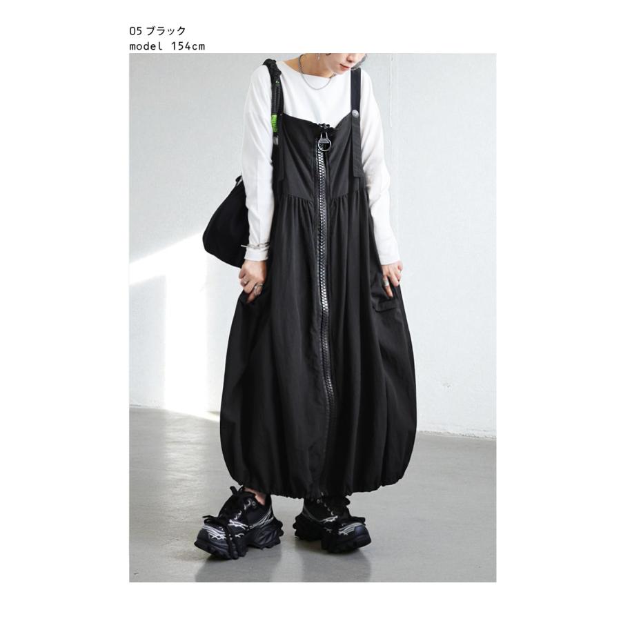 antiqua（アンティカ） ビッグジップサロペット ワンピース レディース