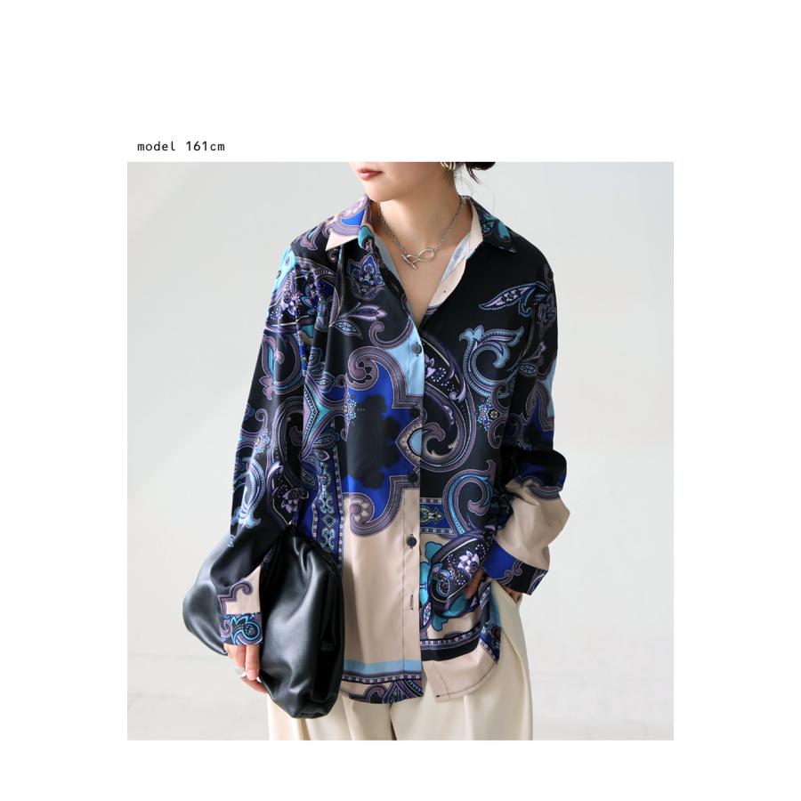 antiqua（アンティカ） ペイズリー柄シャツ レディース トップス
