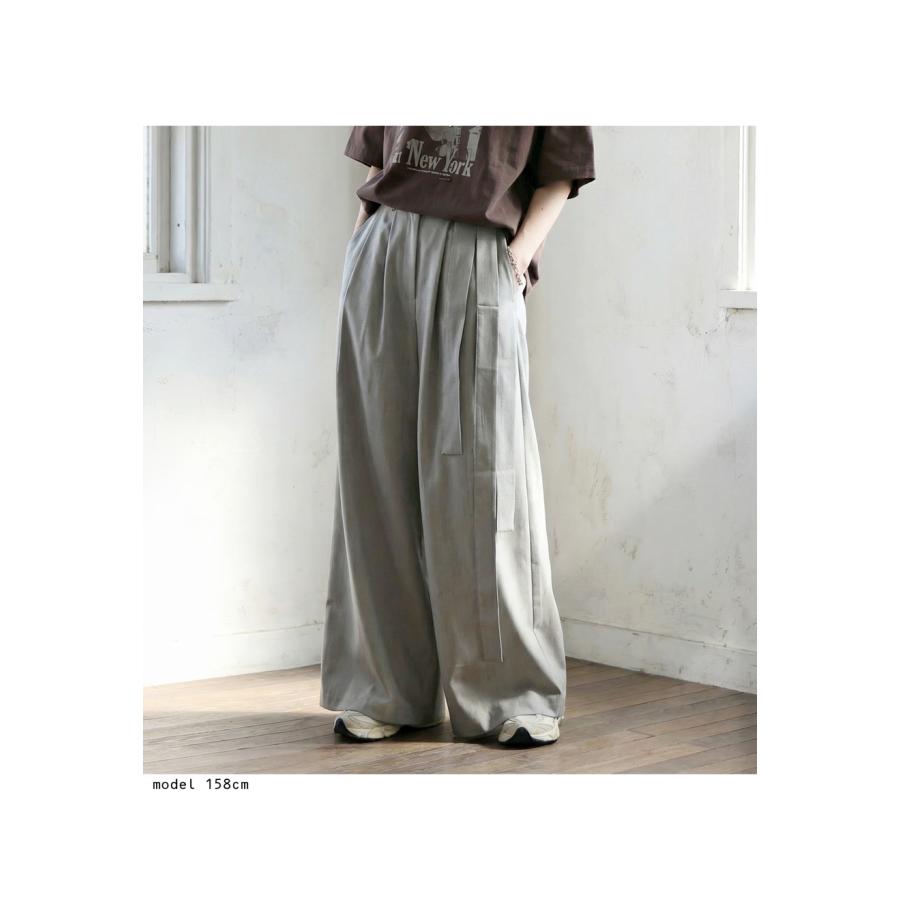 antiqua（アンティカ） アシンメトリー ワイドパンツ レディース