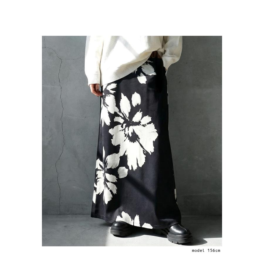 antiqua（アンティカ） 花柄 ロングスカート レディース Aライン