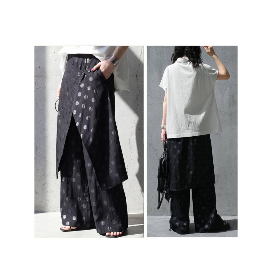 antiqua（アンティカ） 穿くだけで、レイヤード完成。ワイドパンツ