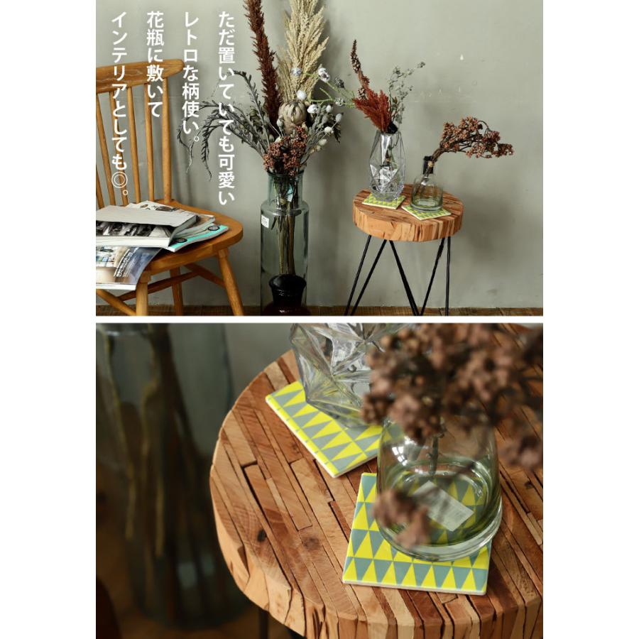 ポイント10％！2月25日20時〜3月26日10時 コースター 4枚セット タイル