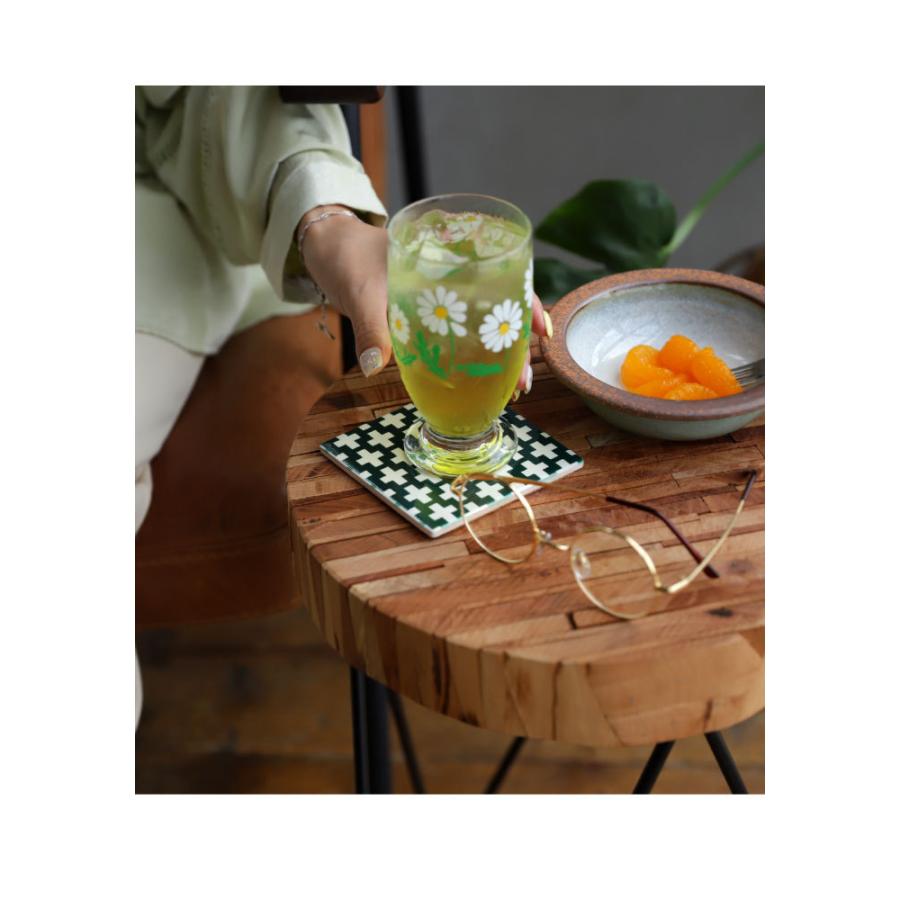 ポイント10％！2月25日20時〜3月26日10時 コースター 4枚セット タイル