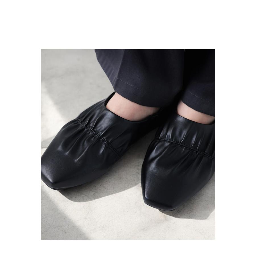 antiqua（アンティカ） ギャザーデザインシューズ パンプス レディース