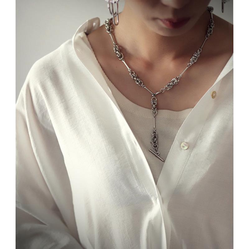 チェーンモチーフネックレス ネックレス レディース アクセ送料無料 ・再入荷 50ptメール便可の画像