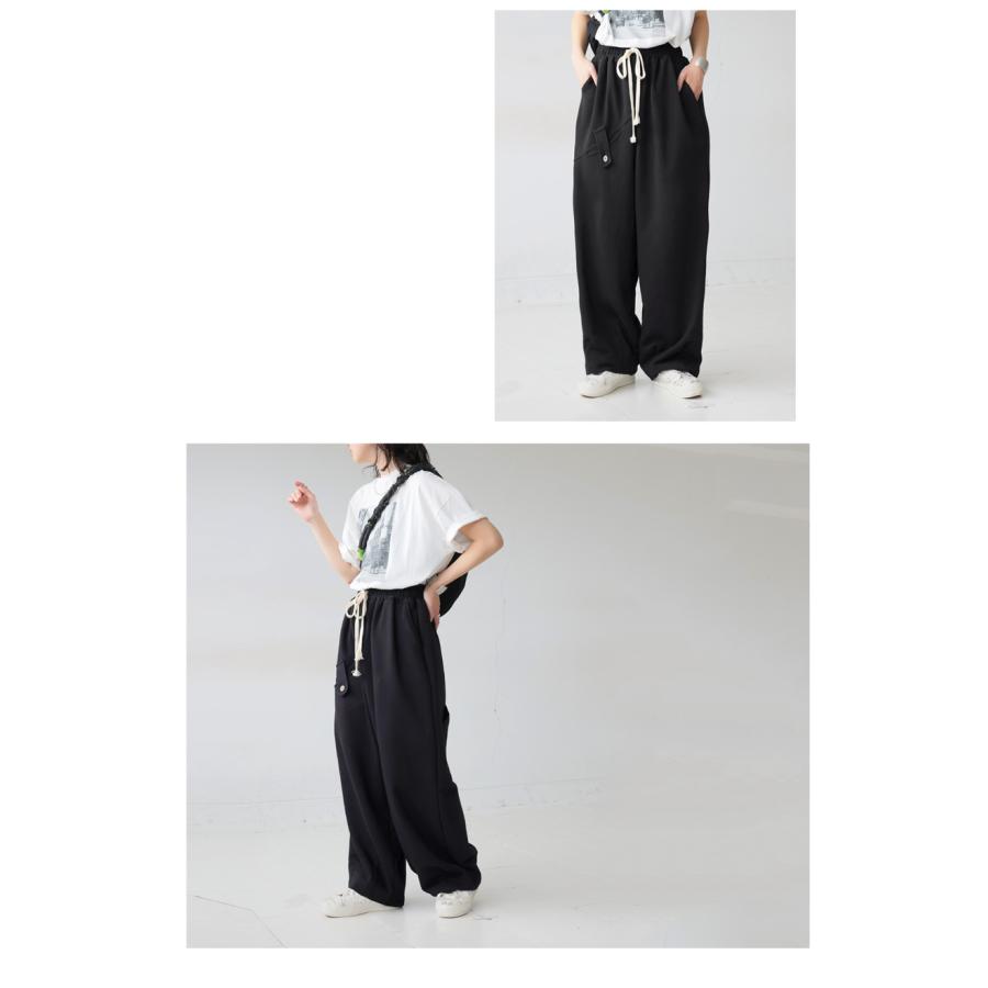 antiqua（アンティカ） カーブパンツ バレルレッグ パンツ レディース