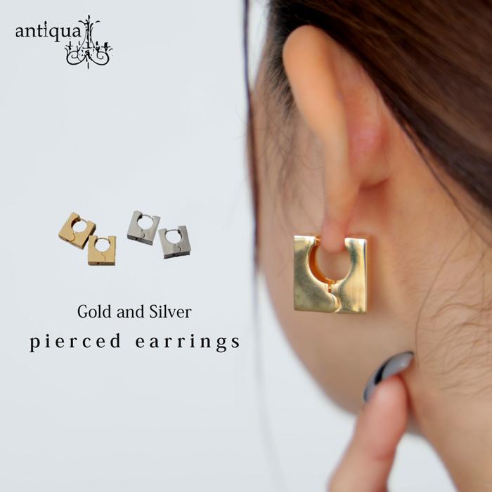 antiqua（アンティカ） アクセ送料無料 スクエアピアス レディース