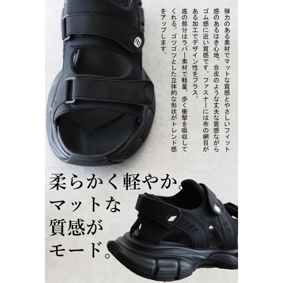 厚底 ベルクロ サンダル レディース 厚底サンダル 送料無料 ・メール便不可 爆買の画像