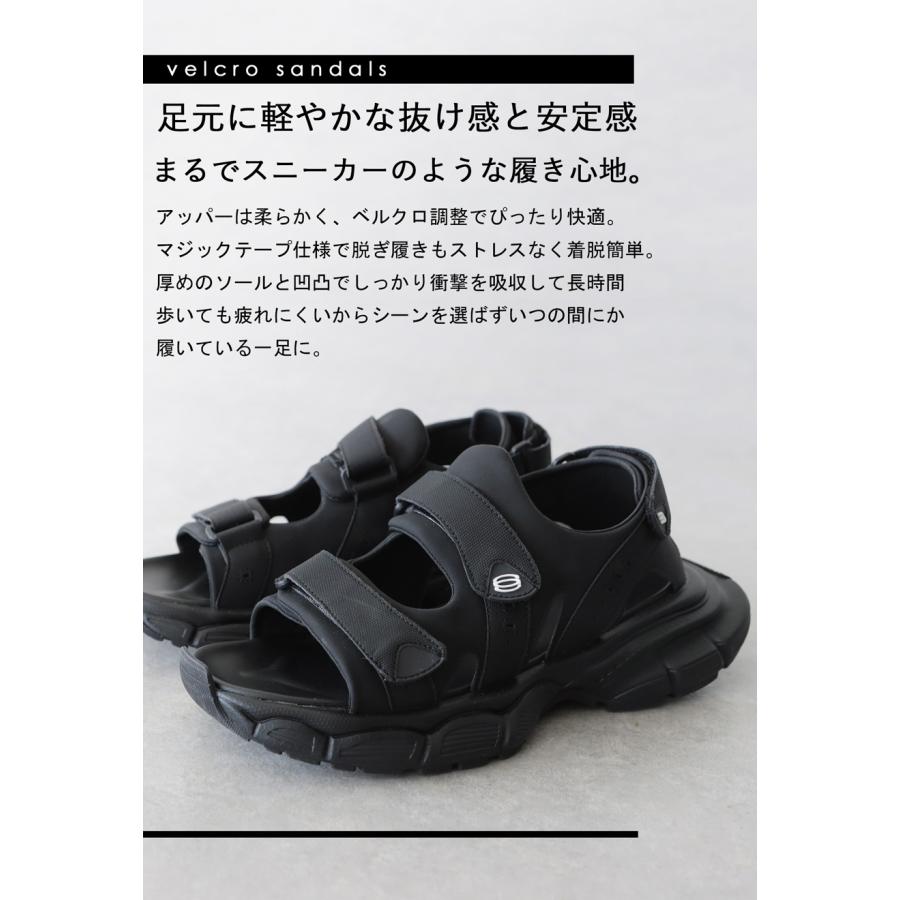 厚底 ベルクロ サンダル レディース 厚底サンダル 送料無料 ・メール便不可 爆買の画像