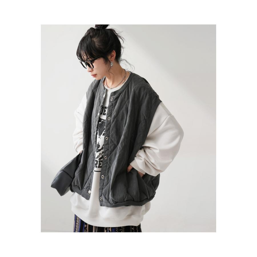 antiqua（アンティカ） キルティングベスト レディース トップス ノー