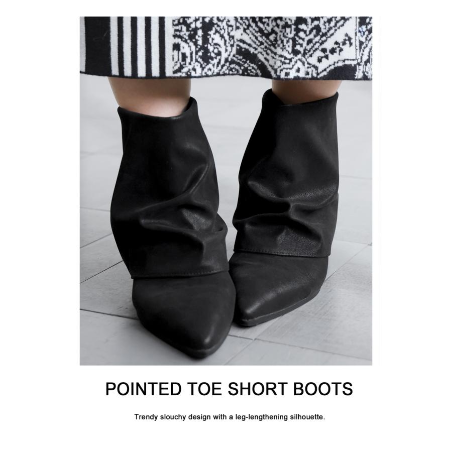 antiqua（アンティカ） ショートブーツ レディース ブーツ ポイン