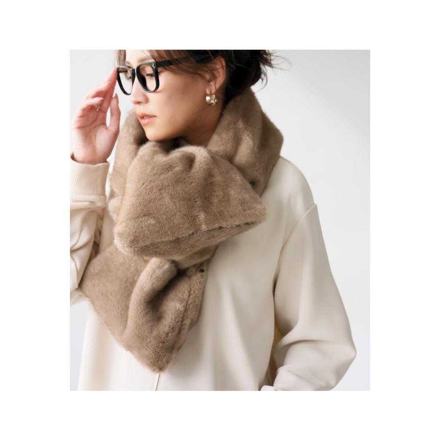 antiqua（アンティカ） フェイクファー 3WAY ストールベスト